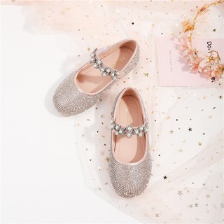 Giày búp bê đính đá lấp lánh xinh xắn dành cho bé gái