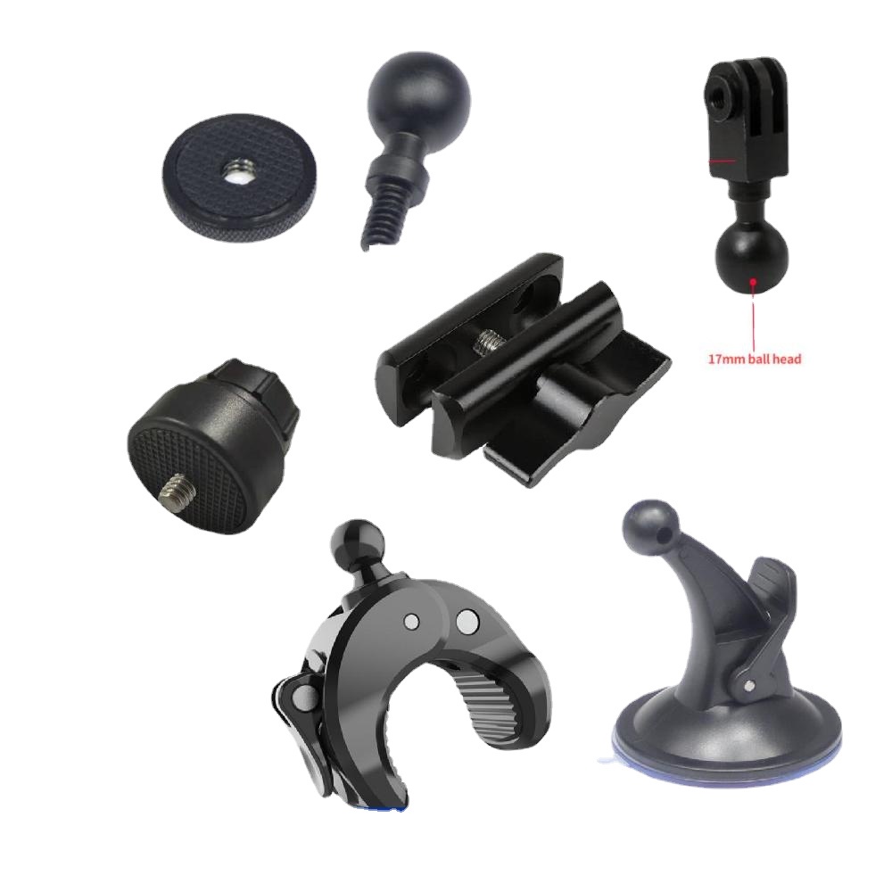 Khớp Nối Ổ Cắm Kép 17mm Tương Thích Với Máy Ảnh Hành Trình / Điện Thoại / gps Trên Xe Hơi