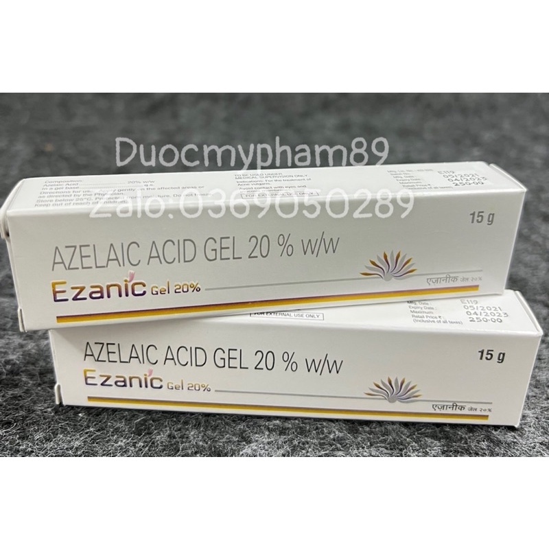 Ezanic Gel  Azelaic 20% giảm mụn sáng da