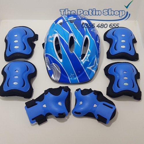 Bộ đồ bảo hộ chân tay mũ cho bé trượt patin, scooter hàng đẹp giá rẻ, bộ phụ kiện bảo hộ patin đủ màu