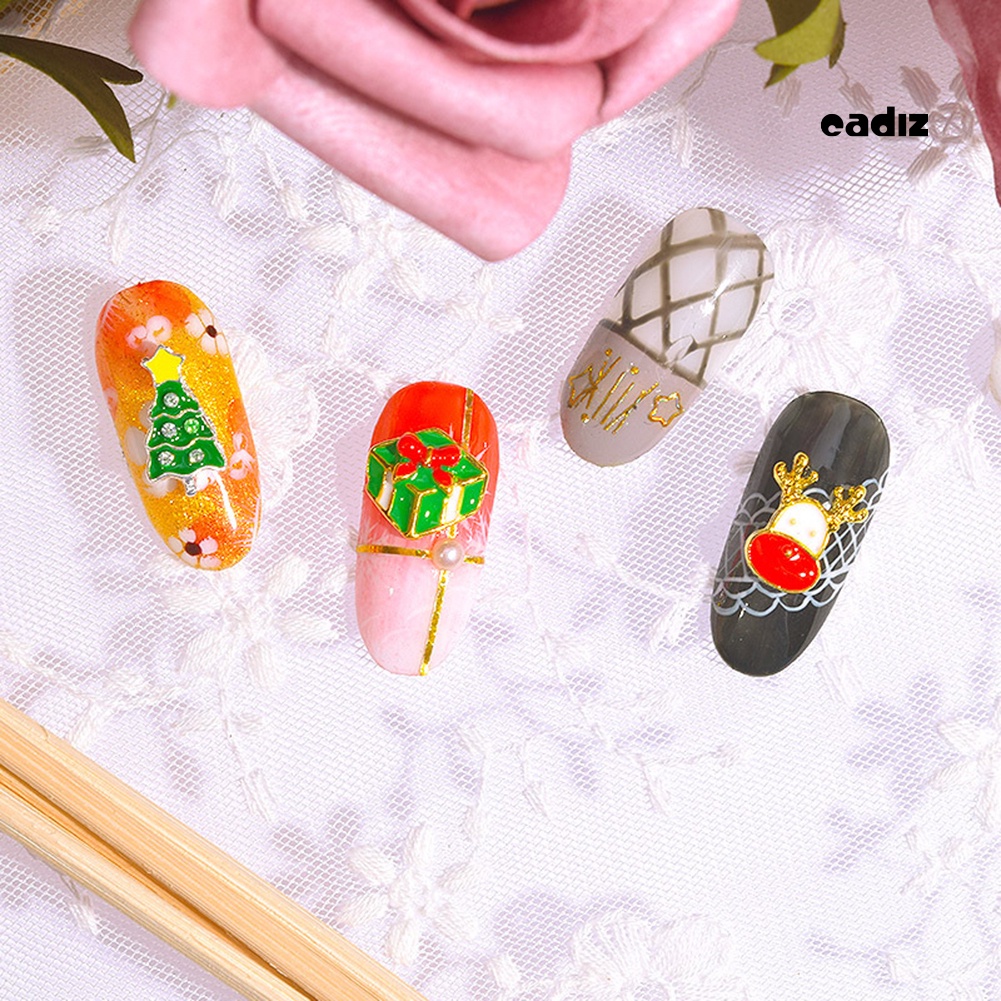 Set 10 Phụ Kiện Trang Trí Móng Tay Nghệ Thuật Chủ Đề Giáng Sinh