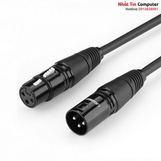 Cáp nối dài Microphone XLR 10m chính hãng Ugreen 20714 cao cấp