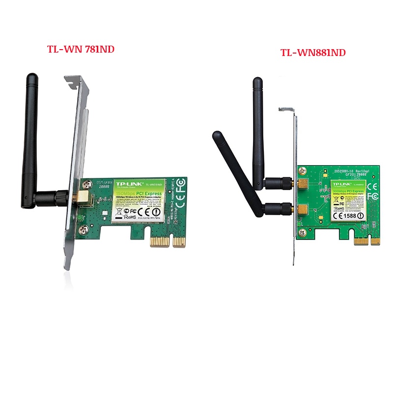 Bộ thu wifi - Card Mạng TP-Link TL-WN881ND/ TL-WN781ND PCI Express Wireless N300Mbps Chính hãng - Bảo hành 24 tháng