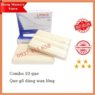 Combo 30 que gỗ wax lông
