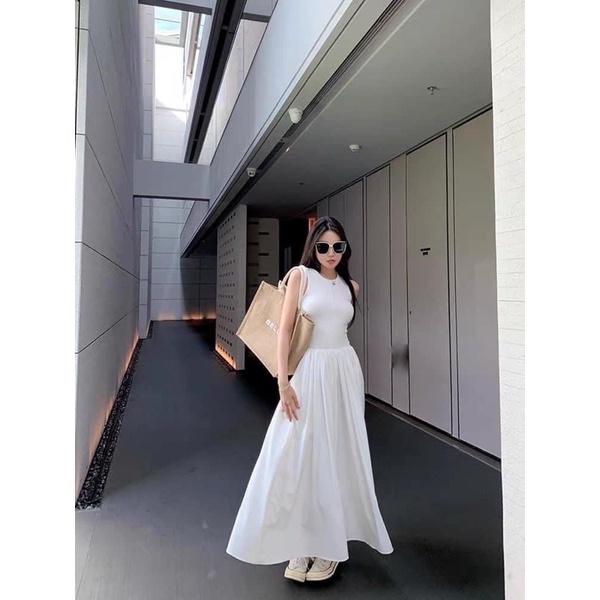 đầm sát nách dáng xòe taobao - đầm ba lỗ xòe - CarotShop