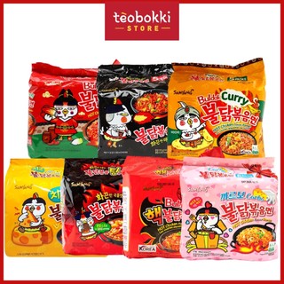 Combo mì gà cay Samyang nhiều vị