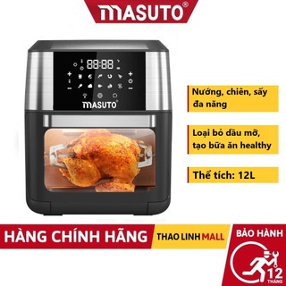  Nồi chiên không dầu Masuto Air Fryer 12L 10 chức năng 