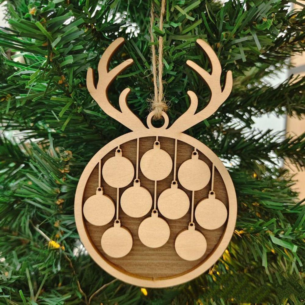 KUNHEV Phụ Kiện Trang Trí Cây Thông Giáng Sinh Hình Tuần Lộc Dễ Thương Xinh Xắn