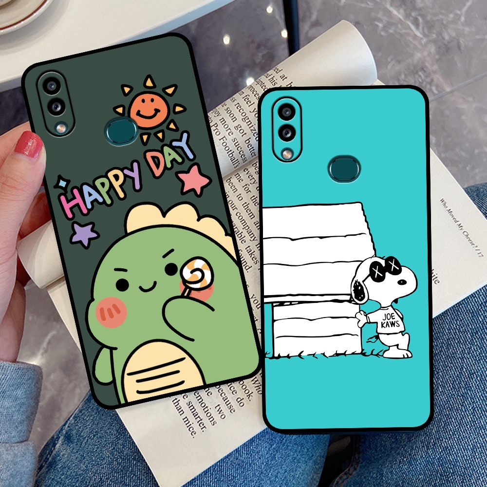 Ốp lưng Samsung A10s in hình quả bơ, hươu, khủng long siêu dễ thương
