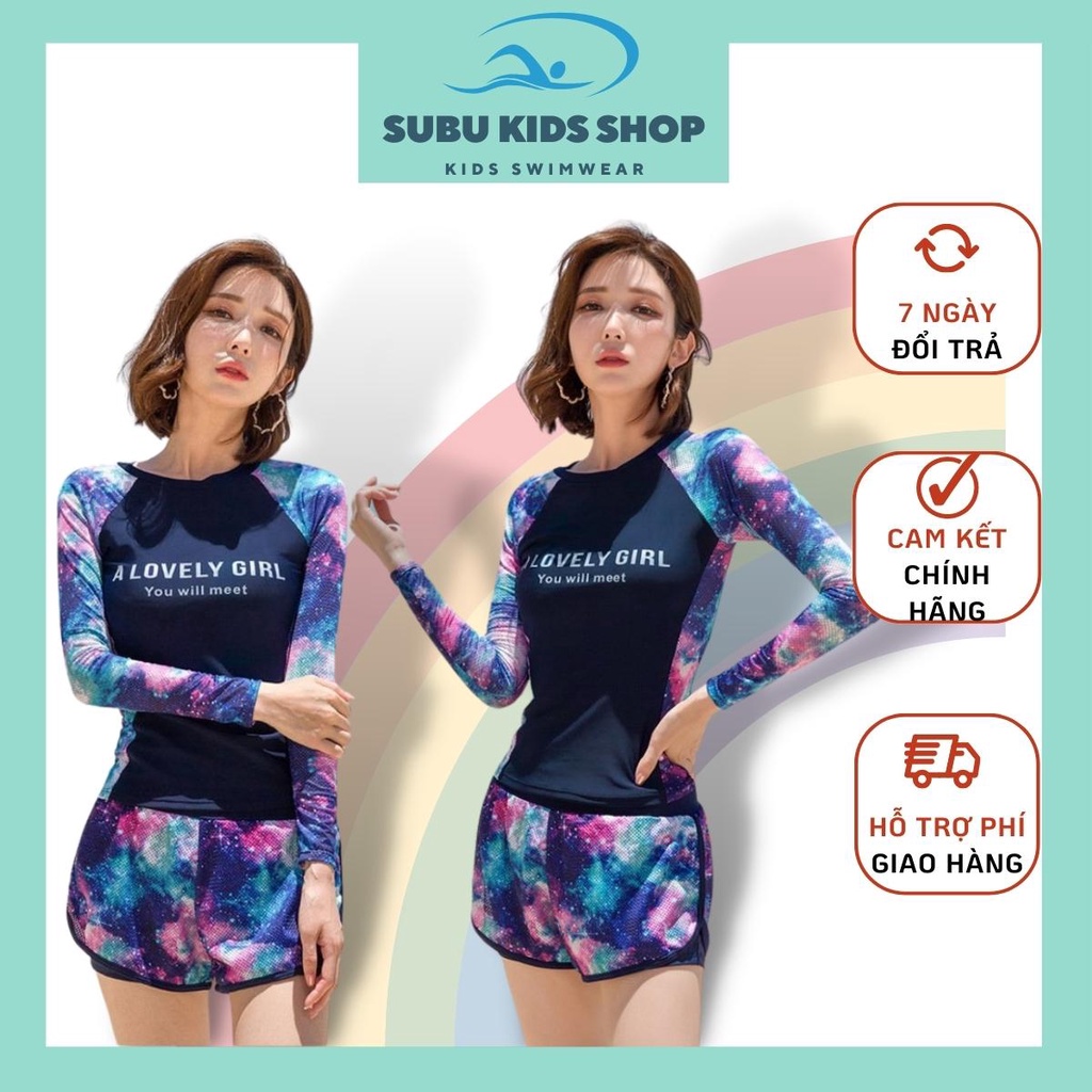 Đồ bơi nữ kín đáo áo tắm quần rời A LOVELY GIRL