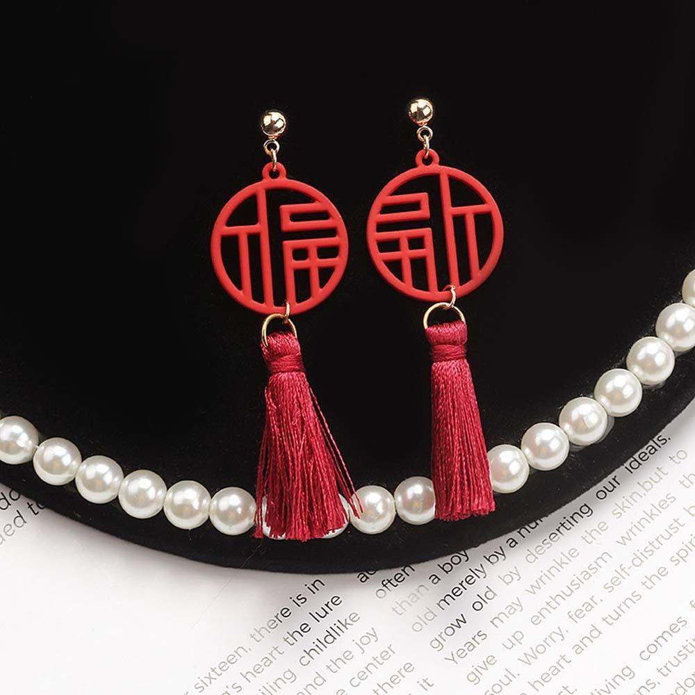 Bông Tai Trung Hoa Thời Trang Năm Mới Xinh Xắn