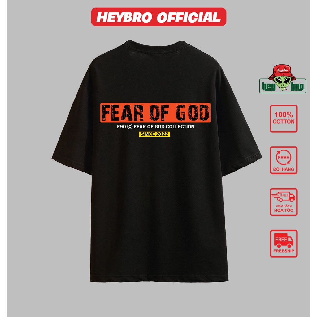 Áo thun unisex nam nữ tay lỡ form rộng Local Brand HEYBRO thế hệ genz FOG2