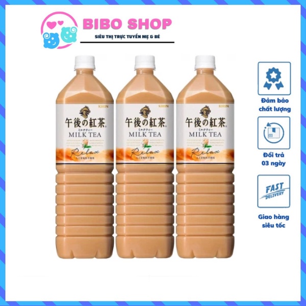 Trà sữa Kirin Milk Tea Nhật Bản ít ngọt chai lớn 1.5L [HSD T3/24]