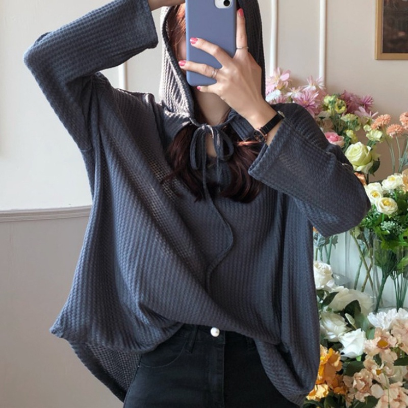 NRVP Áo Thun Nữ Dài Tay Dáng Rộng In Hình Phong Cách Hàn Quốc Kiểu Mới