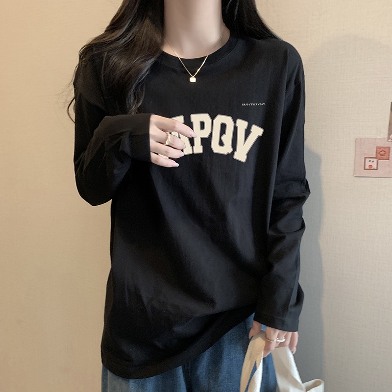 NRVP Áo Thun Nữ Dài Tay Thời Trang Hàn Quốc 2023