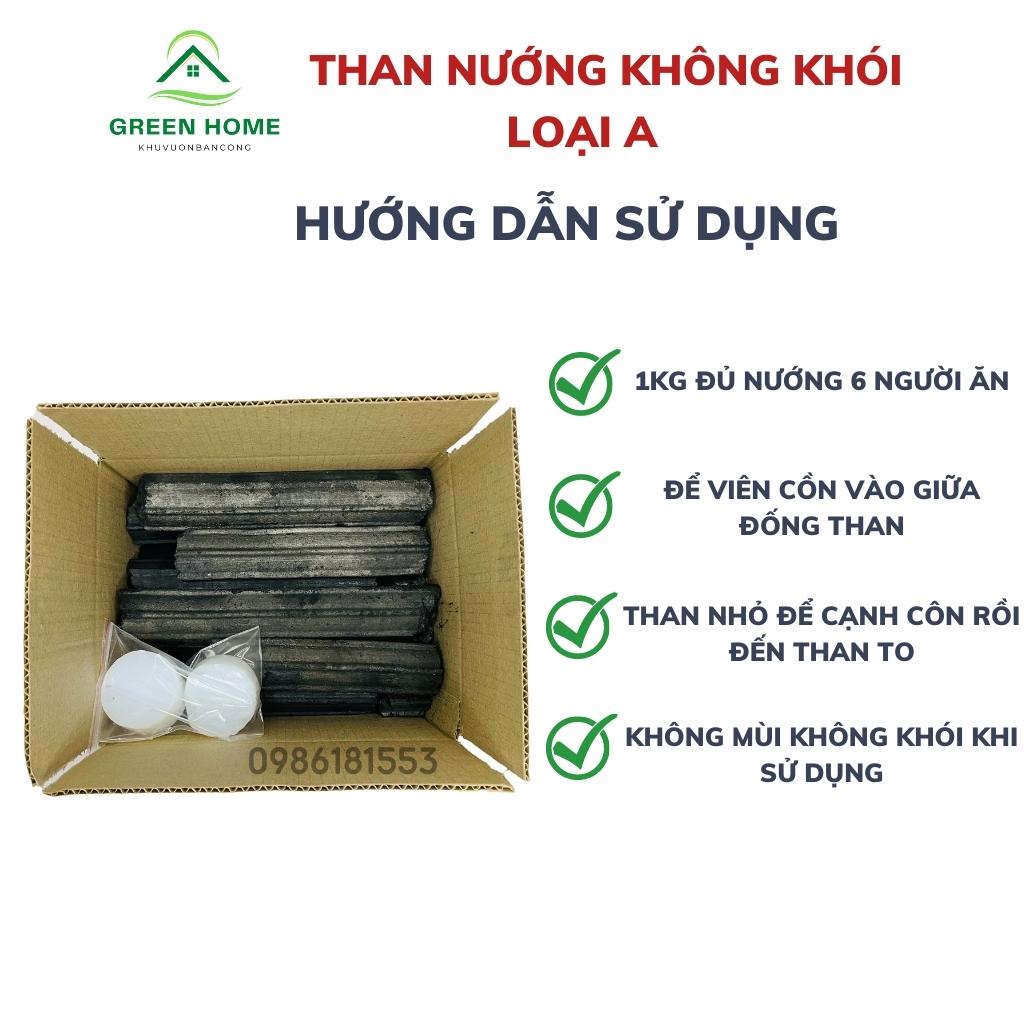 Hộp 3 kg Than Nướng Không Khói Cao Cấp Loại A Công Nghệ Nhật Bản - Tặng Cồn, Thời Gian Nướng Tăng Gấp 3 lần Than Thường