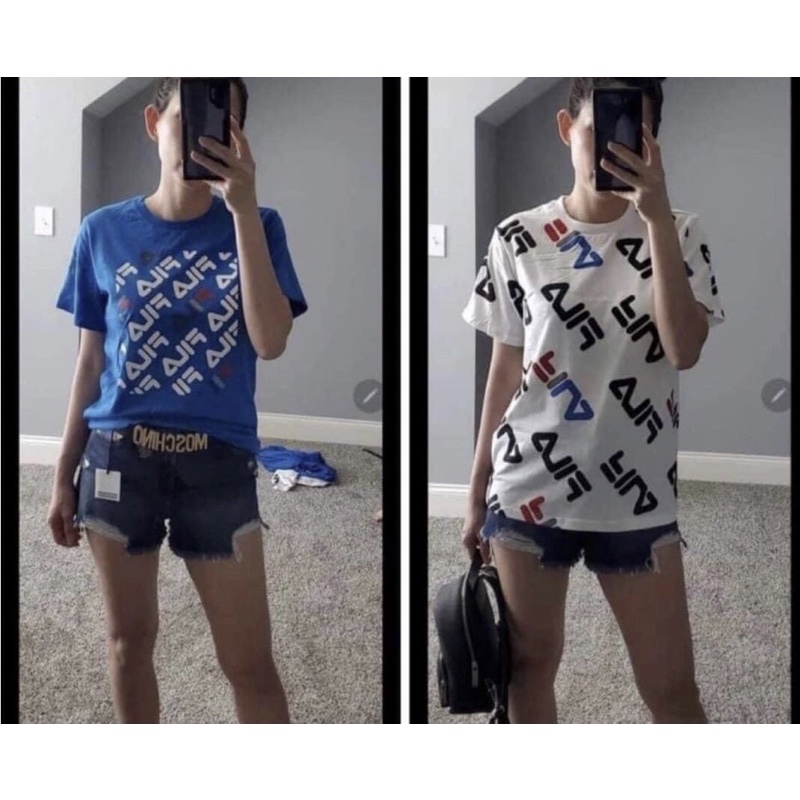 Áo Fila Set 2 Áo dòng unisex nam nữ đều mặc đẹp ạ