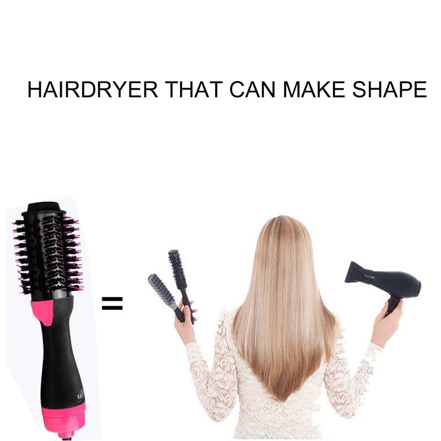 ❤Hair Dryer Hot Air Brush Styler And Volumizer Straightener Curler Comb Roller