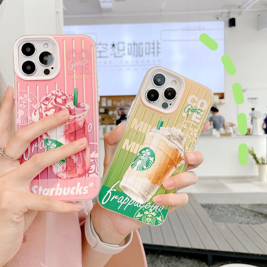 Ốp Điện Thoại TPU Mềm Chống Sốc Màu Laser In Họa Tiết Đơn Giản 2 Trong 1 Cho iPhone 14 13 12 11 Pro Max XR XS 14 Plus