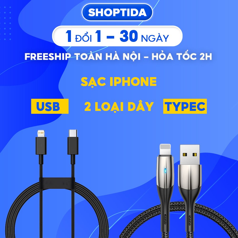 Dây cáp PD 20W cổng USB C và Type C sang Lightning