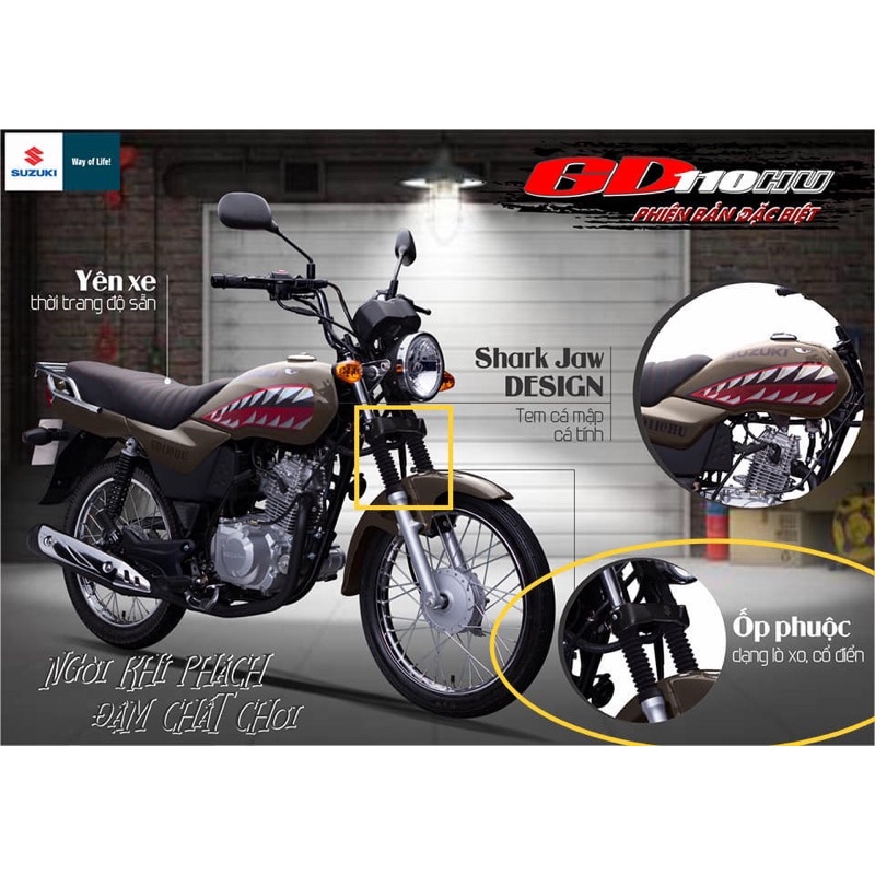 Cao su chụp phuộc trước GD 110  phụ tùng Suzuki Chính hãng