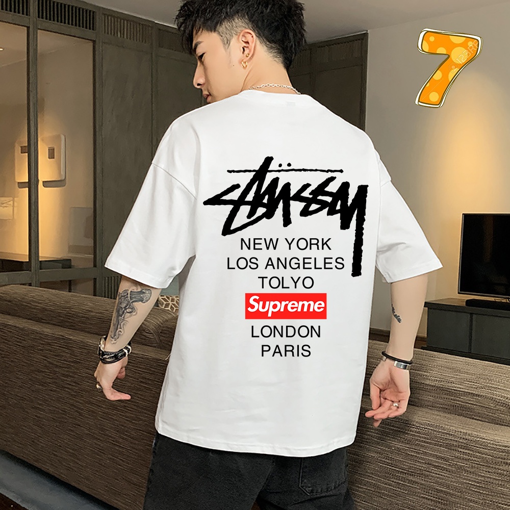 Áo thun unisex form rộng chữ kiểu cá tính vải dày mịn 2019T1444