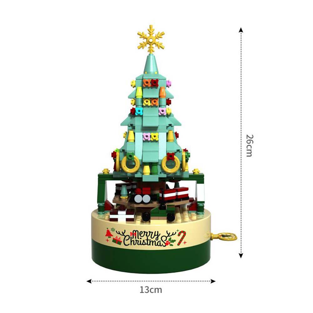 Christmas Tree Blocks Octopus Box Music Box Ornaments Gift Boxed Christmas Gifts New
