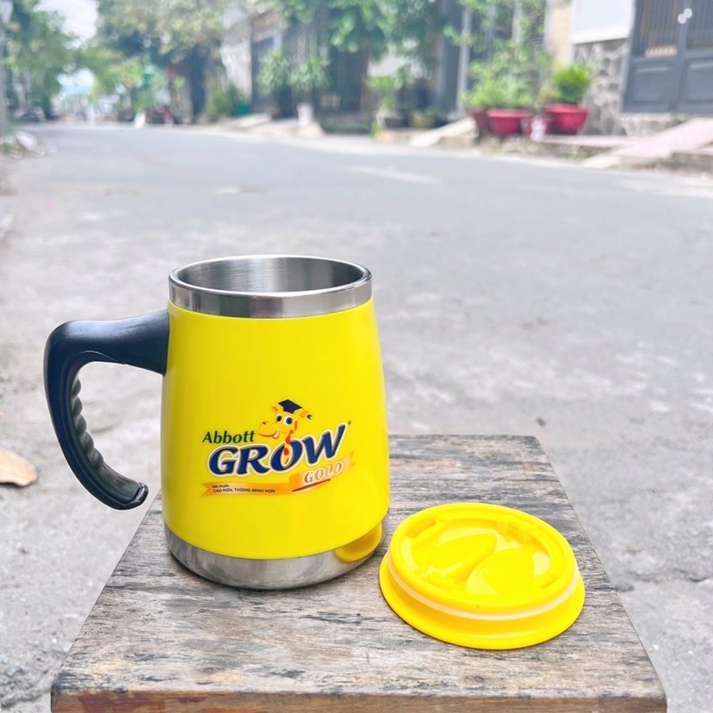 Ly inox CÁCH NHIỆT LUMINARC 450ml- CÓ QUAI CẦM HKM AbbottGrow