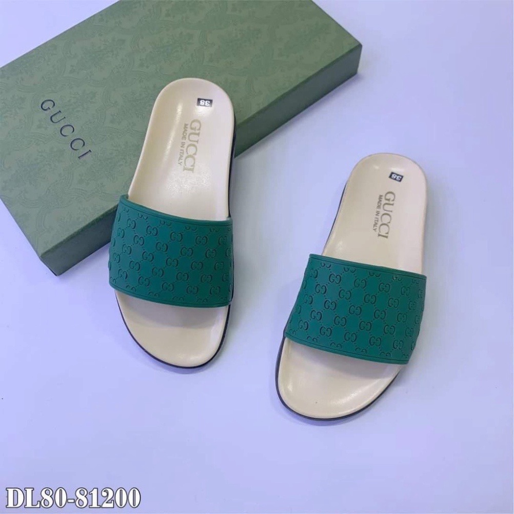 Dép Gucci Quai Ngang Chữ Nhỏ, Dép Nam Nữ bản đẹp đi thoải mái không nóng chân
