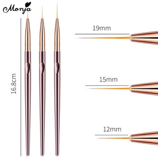 MONJA Bộ cọ vẽ móng chuyên dụng thời trang