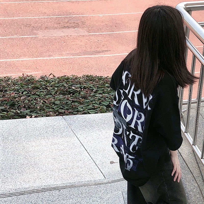 NRVP Áo Thun Unisex Mùa Hè Dáng Suông Tay Cộc Phong Cách Hàn Quốc Cho Nam Nữ