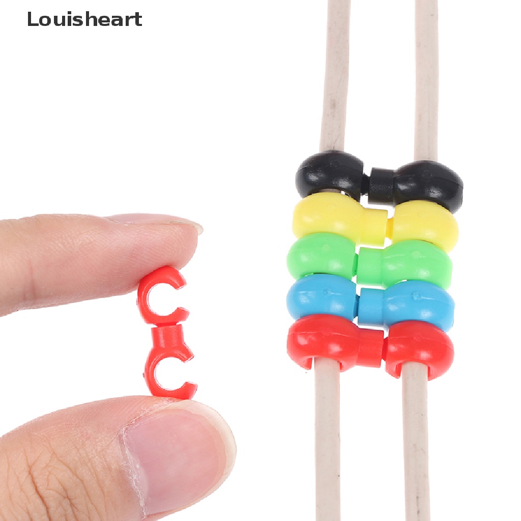 20 Kẹp Dây Cáp Xe Đạp Hình Chữ S Hiệu Louisheart TFG