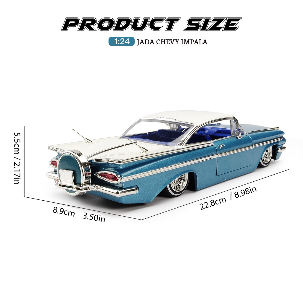 Đồ trang trí Xe Hơi Chevrolet Classic Bằng Hợp Kim Tỉ Lệ 1 / 24