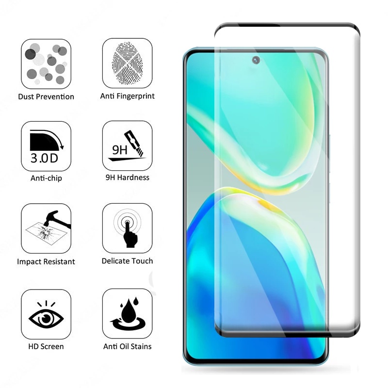 Kính Cường Lực Bảo Vệ Màn Hình Điện Thoại Cong Cho Vivo V25 Pro VivoV25Pro V25Pro