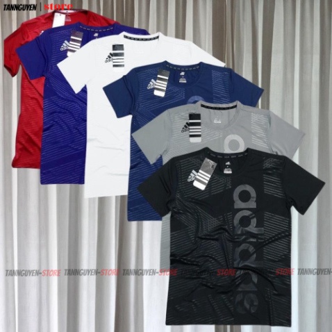 Áo Thun Nam Thể Thao - Ép 3D Chất Thun Lạnh Co Giản Mền Mịn - tannguyen_store