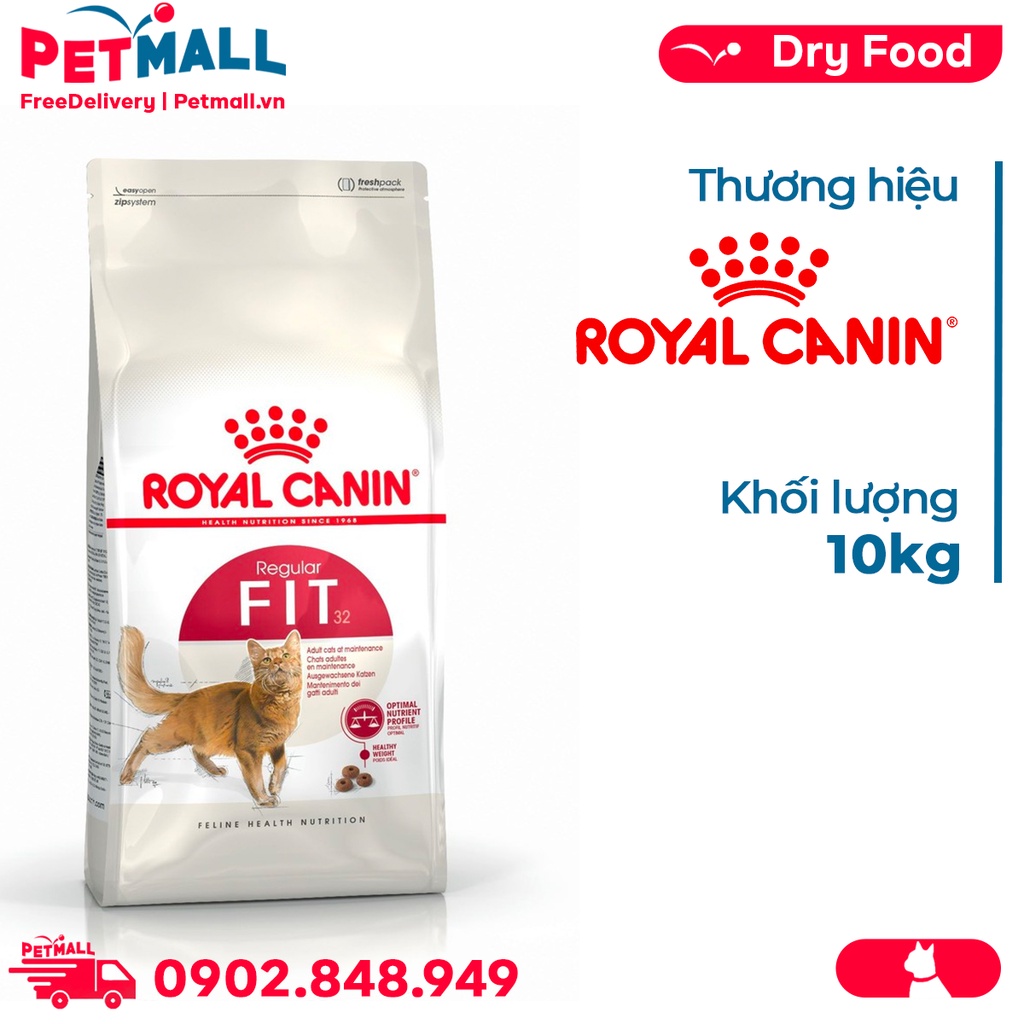 Thức ăn mèo Royal Canin FIT32 10kg Petmall