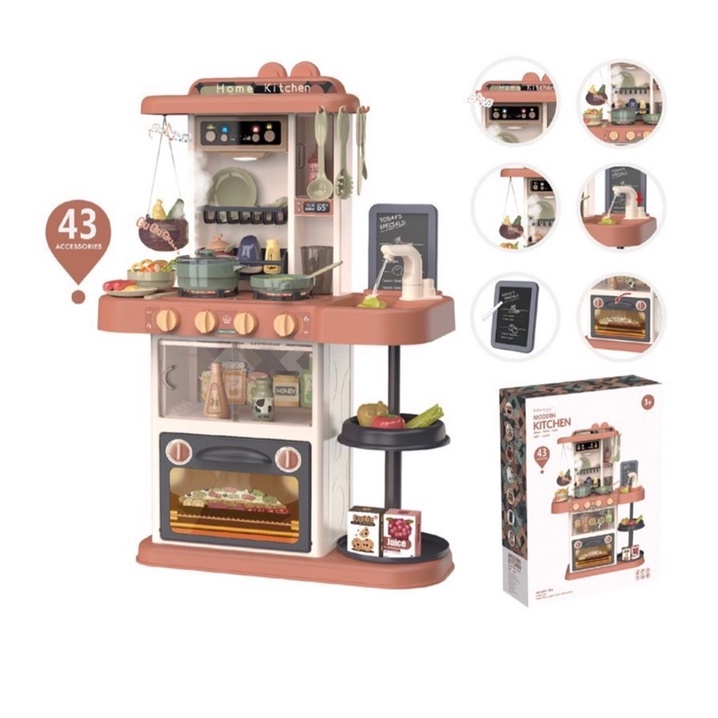 ĐỒ CHƠI NẤU ĂN NHÀ BẾP MODERN KITCHER 43 CHI TIẾT