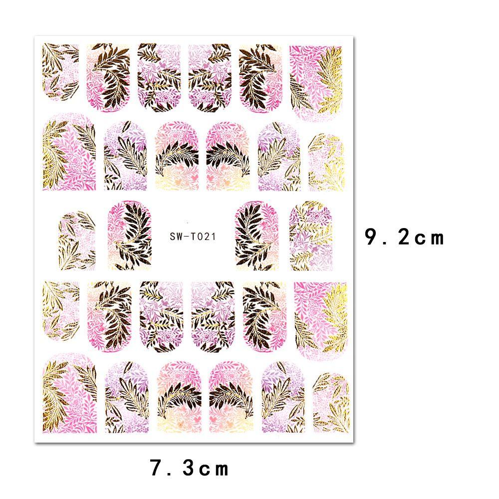 QQMALL Miếng Dán Trang Trí Móng Tay 3D Phong Cách Vintage Thời Trang Mùa Xuân Thu Dành Cho Nữ