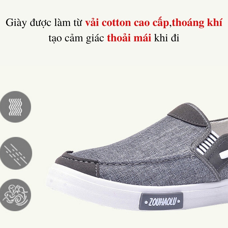Giày lười nam, giày mọi nam chất liệu siêu bền thoáng khí thời trang sang trọng cá tính