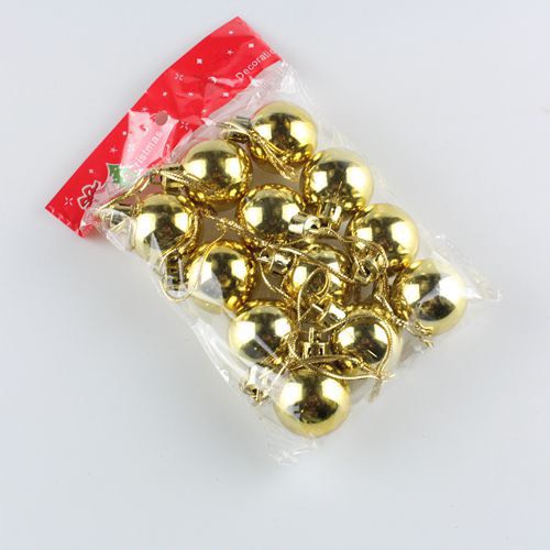 Bịch Set 12 quả châu 3cm trang trí noel giáng sinh NL077