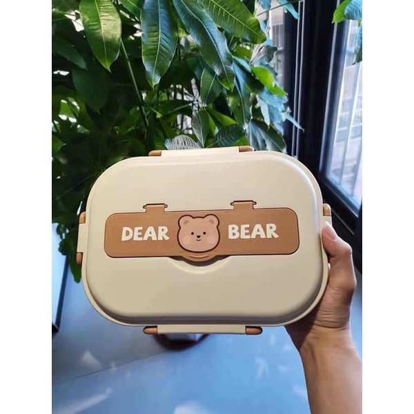 HỘP CƠM GIỮ NHIỆT GẤU DEAR BEAR- K KÈM TÚI XÁCH