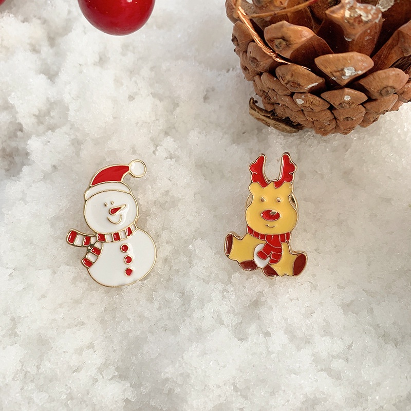 Trâm Cài Áo Chủ Đề Giáng Sinh Thời Trang Dễ Thương Hình Ông Già Noel Tuần Lộc Nhật Bản Và Hàn Quốc Cá Tính Trang Trí Túi Xách