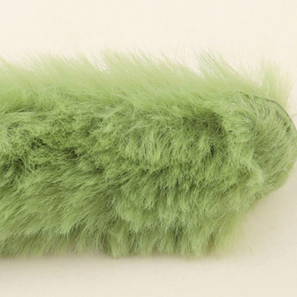 Băng Đô Cài Tóc Bằng Nhựa Phủ Lông Thời Trang Thu Đông Xinh Xắn Cho Nữ