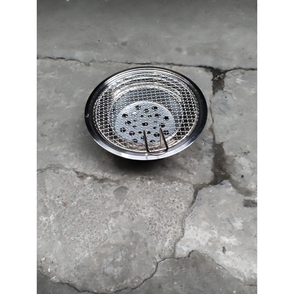 Bếp nướng than hoa âm bàn DK- Vỉ inox