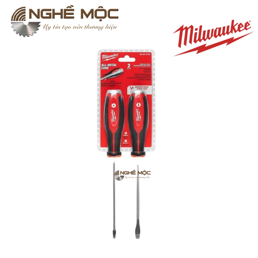 Bộ tua vít đóng 2 món MILWAUKEE 48-22-2702 chiều dài 33cm