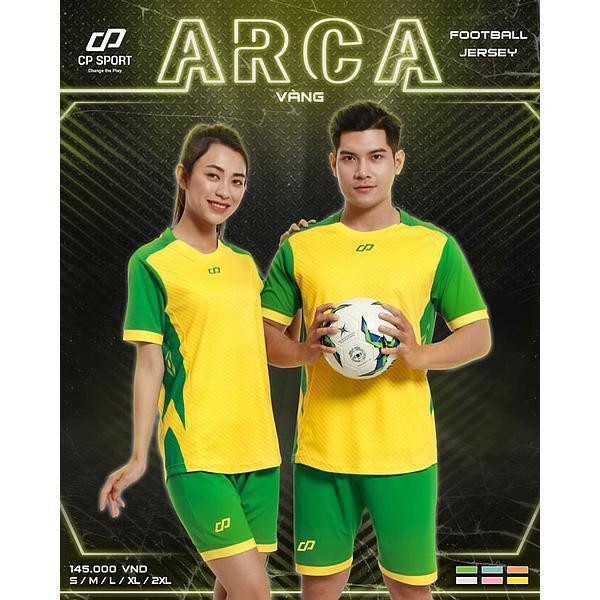 Bộ Quần Áo Đá Banh Không Logo Chính Hãng CP Arca - Vải Mè Cao Cấp
