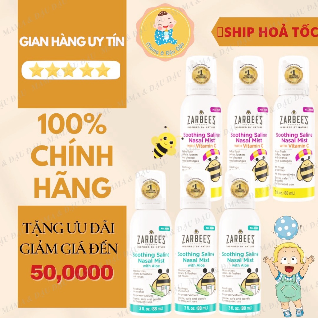 [MỸ] XỊT MŨI ZARBEE'S GIÚP VỆ SINH DỊCH MŨI HIỆU QUẢ CHO BÉ - MẪU MỚI NHẤT