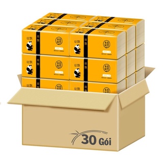 Free ship - 1 thùng 30 gói giấy ăn gấu trúc giấy 3 lớp dai mịn - chuẩn hàng loại 1