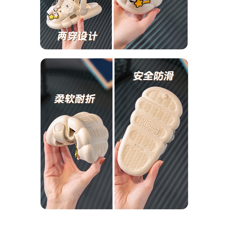 Dép sục cho bé, dép sandal cho bé trai bé gái họa tiết phi hành gia dễ thương đi êm chân không trơn trượt