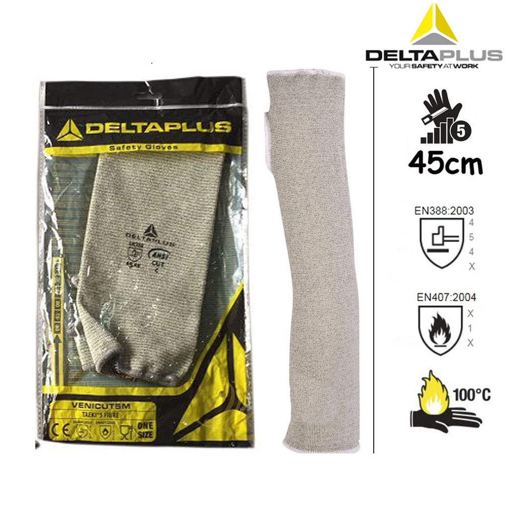 Ống tay bảo hộ Venicut 5M túi 1 cái, dài 45cm, chuyên dụng cho cơ khí kỹ thuật, làm việc với tôn, sắt, thủy tinh